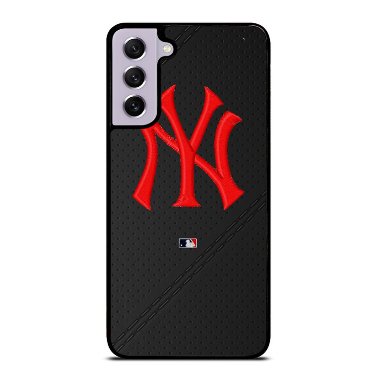 NEW YORK YANKEES STITCHING LEATHER Samsung Galaxy S21 FE Case Cover