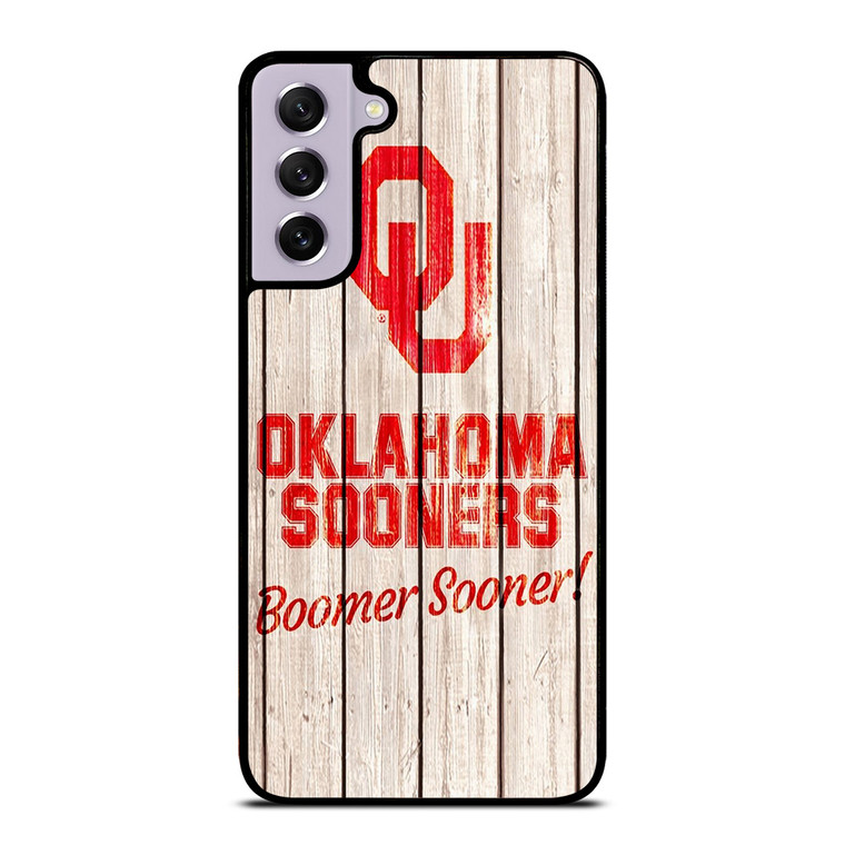 OKLAHOMA SOONERS WOODEN LOGO Samsung Galaxy S21 FE Case Cover