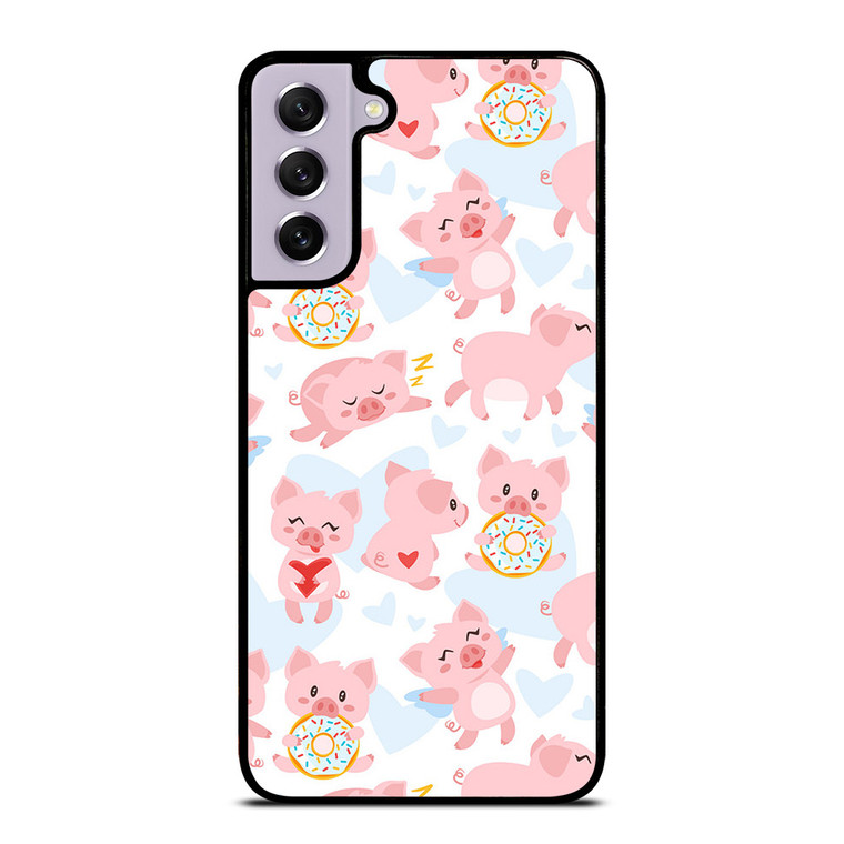 PINK BABY PIGS PATTERN Samsung Galaxy S21 FE Case Cover