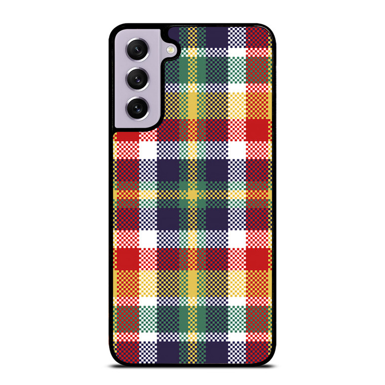 PIXELIZED TARTAN PATTERN Samsung Galaxy S21 FE Case Cover