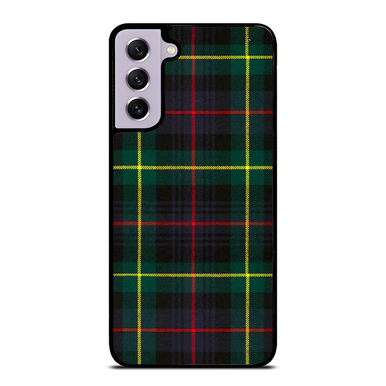 RED YELLOW TARTAN PLAID PATTERN Samsung Galaxy S21 FE Case Cover