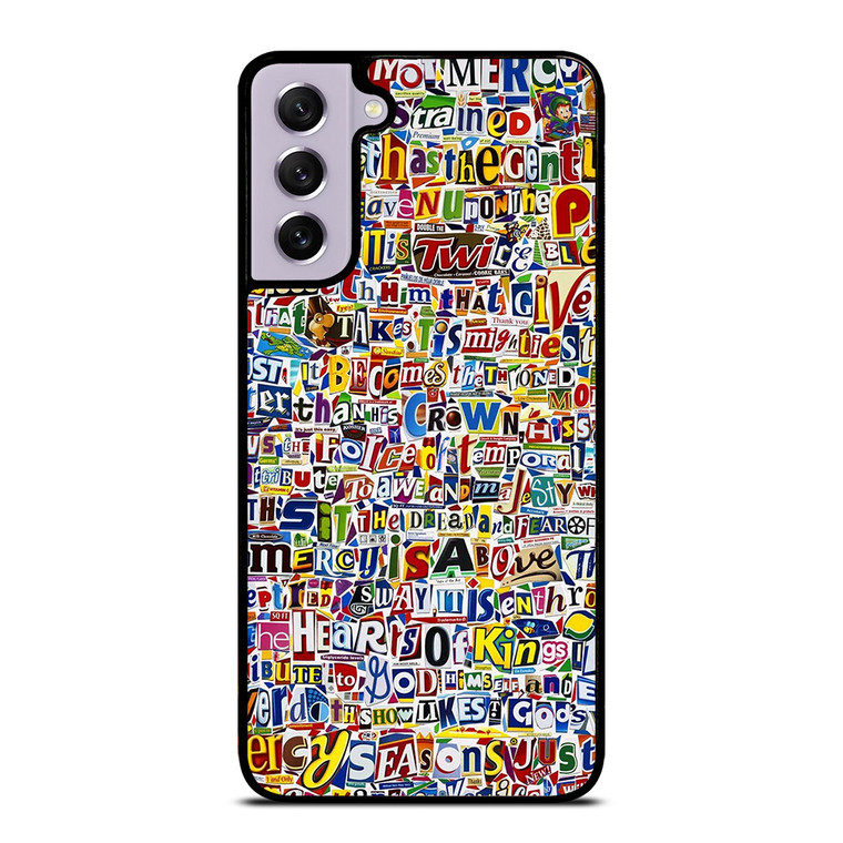 RETRO ALPHABET COLLAGE Samsung Galaxy S21 FE Case Cover