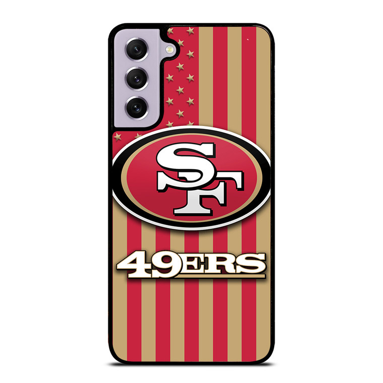 SAN FRANCISCO 49ERS AMERICAN FLAG Samsung Galaxy S21 FE Case Cover