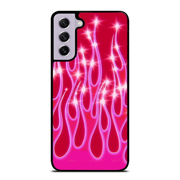 SNINY PINK FLAMES Samsung Galaxy S21 FE Case Cover