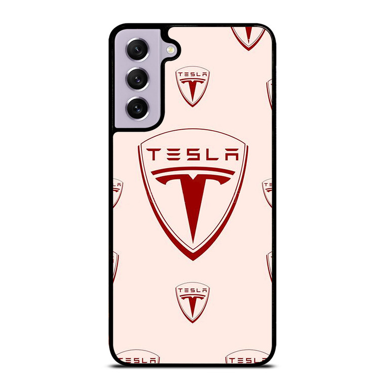 TESLA CAR LOGO COLLAGE Samsung Galaxy S21 FE Case Cover