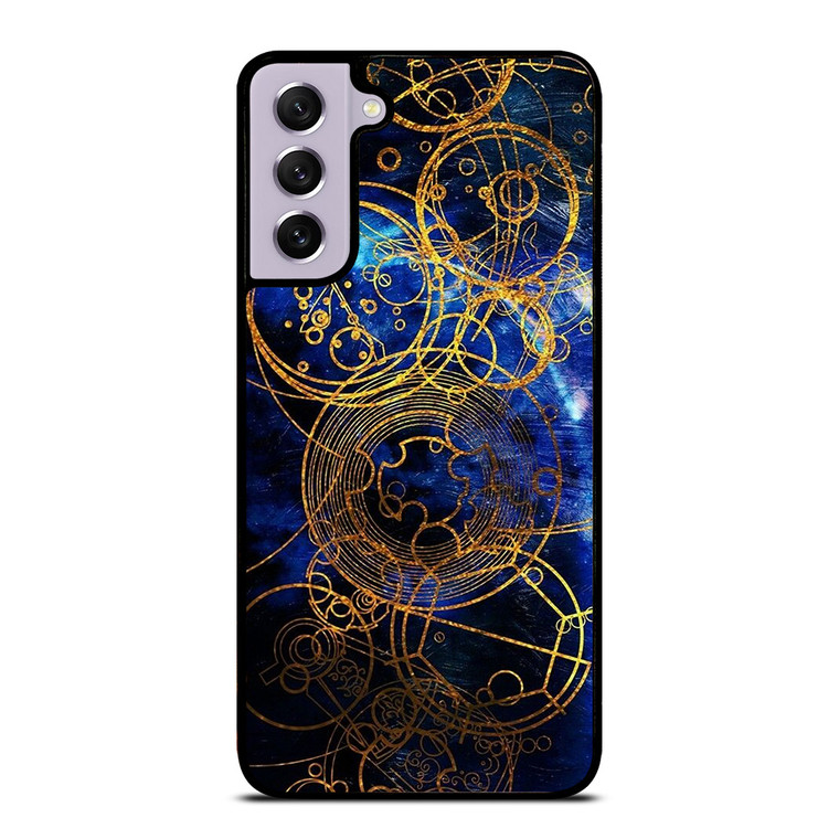 TIME LORD WRITING GOLD BLUE Samsung Galaxy S21 FE Case Cover TIME LORD WRITING GOLD BLUE Samsung Galaxy S21 FE Case Cover