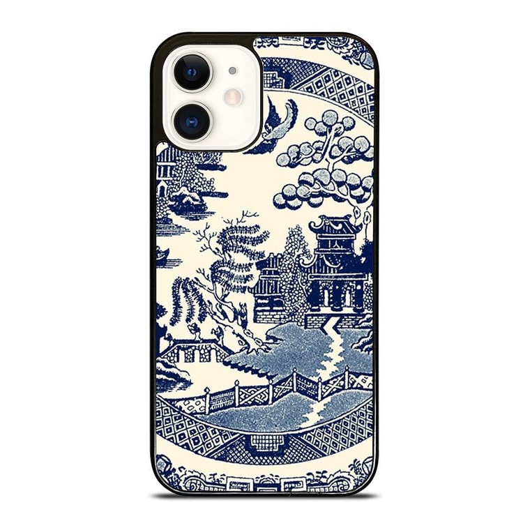 CHINESE BLUE ART iPhone 12 Case Cover