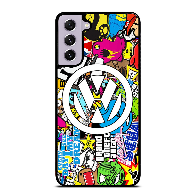 VW STICKER BOMB LOGO Samsung Galaxy S21 FE Case Cover