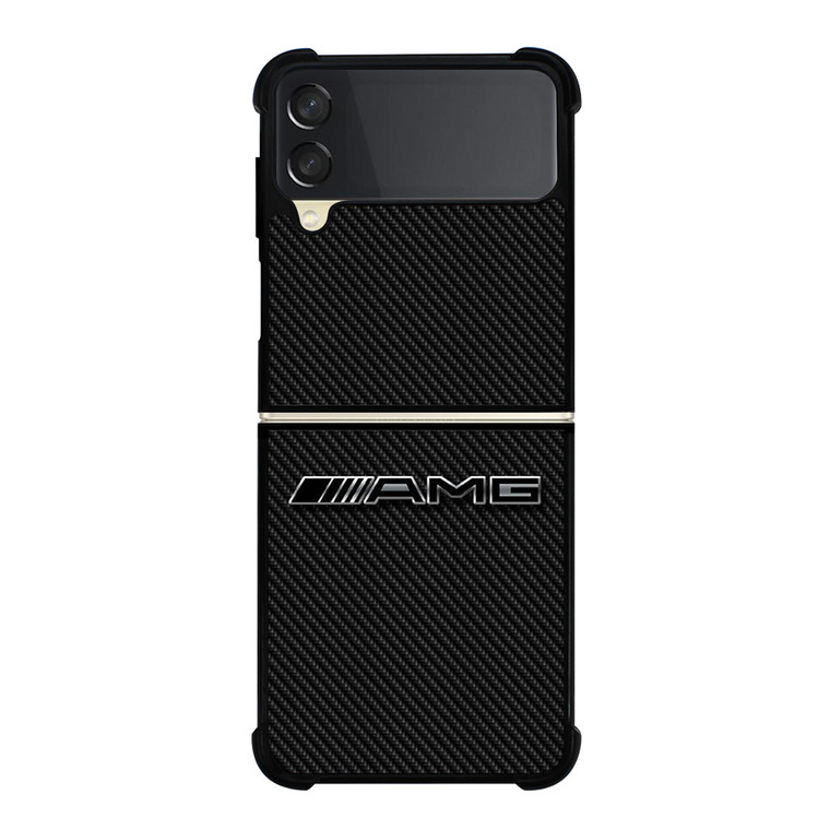 AMG MERCEDES BENZ LOGO CARBON Samsung Galaxy Z Flip 3 Case Cover