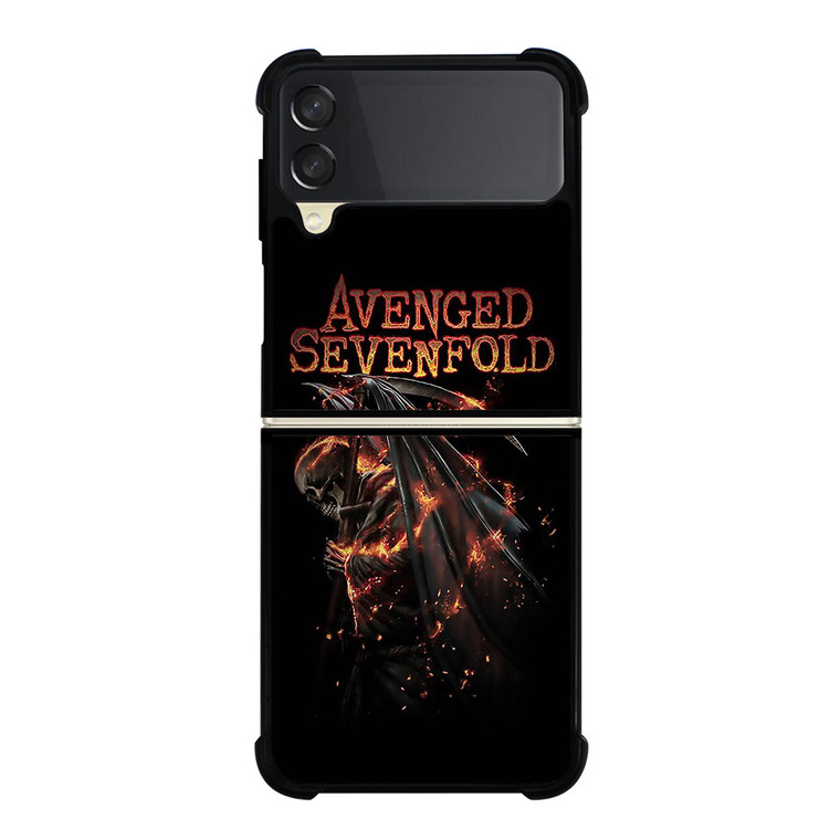 AVENGED SEVENFOLD RACK BAND LOGO Samsung Galaxy Z Flip 3 Case Cover