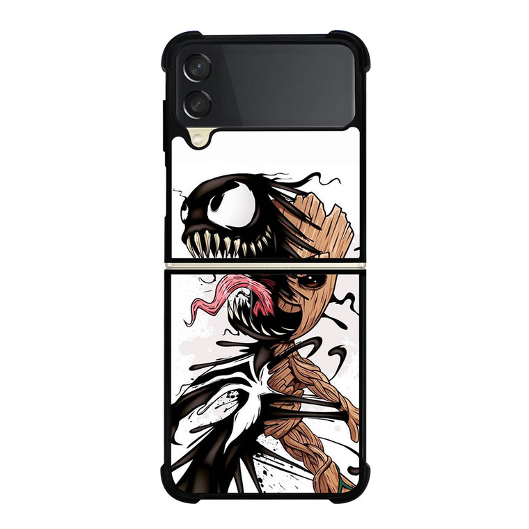 BABY GROOT AND VENOM Samsung Galaxy Z Flip 3 Case Cover