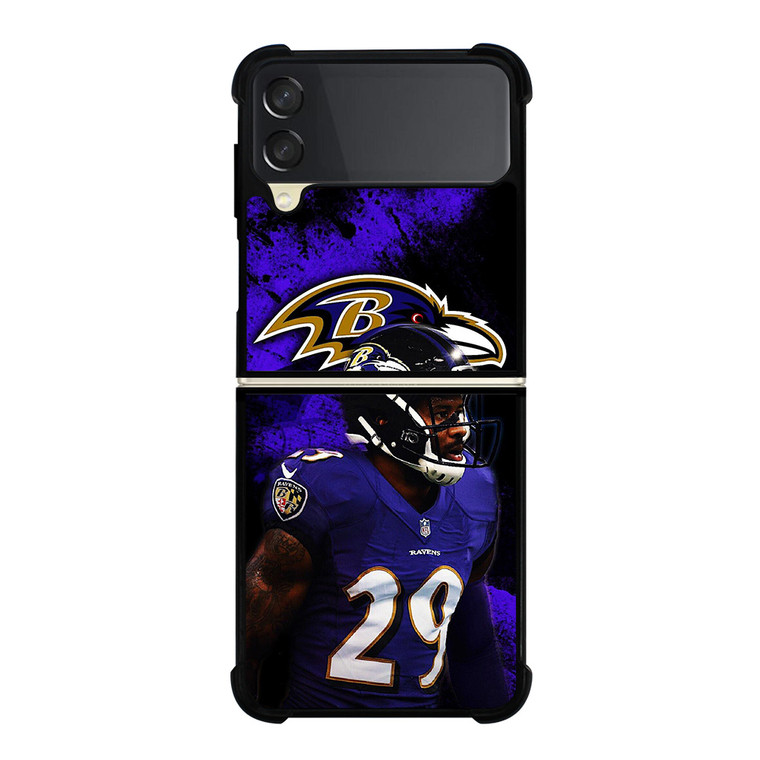 BALTIMORE RAVENS MARLON HUMPHREY 29 NFL Samsung Galaxy Z Flip 3 Case Cover