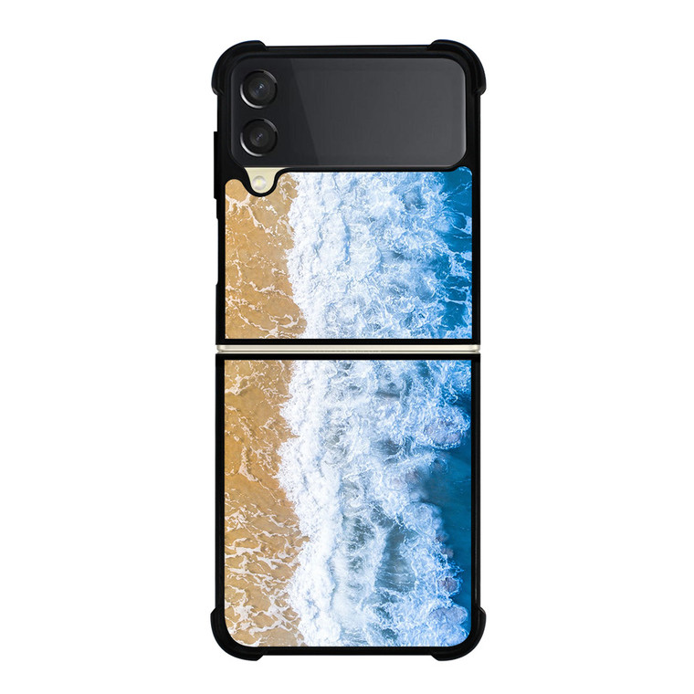 BLUE BEACH WAVES Samsung Galaxy Z Flip 3 Case Cover