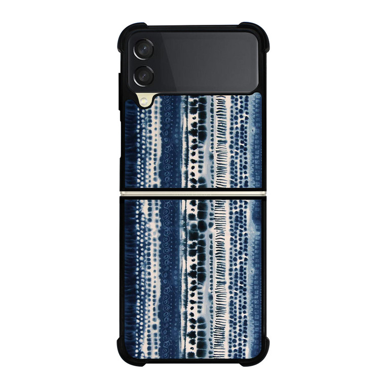 BLUE STRETCHED CHIFFON FABRIC Samsung Galaxy Z Flip 3 Case Cover
