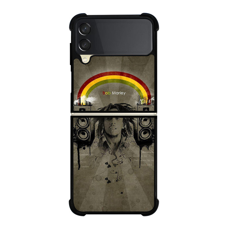 BOB MARLEY RASTA REGGAE ART Samsung Galaxy Z Flip 3 Case Cover