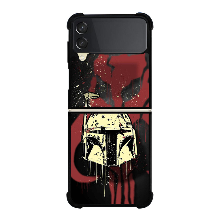 BOBA FETT HELMET STAR WARS ART Samsung Galaxy Z Flip 3 Case Cover