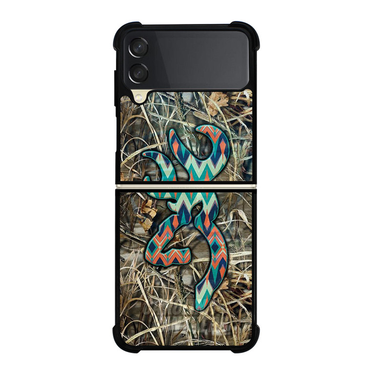 CAMO BROWNING LOGO Samsung Galaxy Z Flip 3 Case Cover
