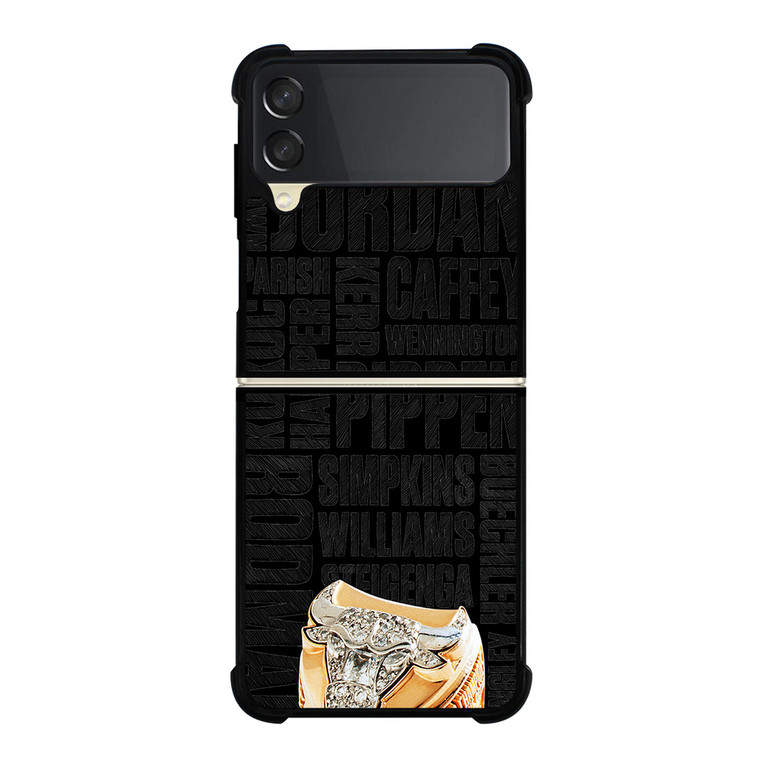 CHICAGO BULLS RING AND NAME Samsung Galaxy Z Flip 3 Case Cover