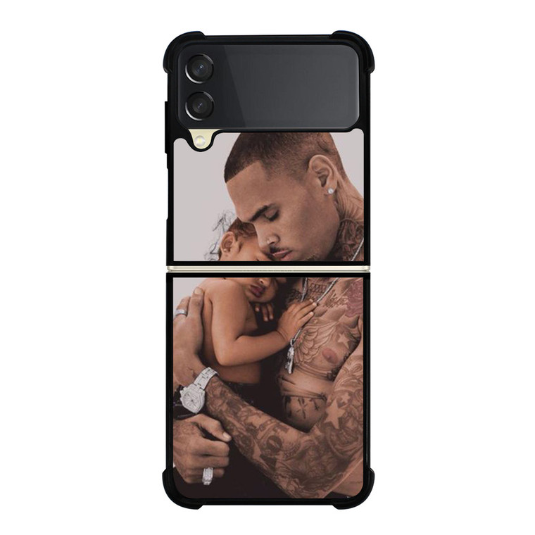 CHRIS BROWN AND BABY Samsung Galaxy Z Flip 3 Case Cover
