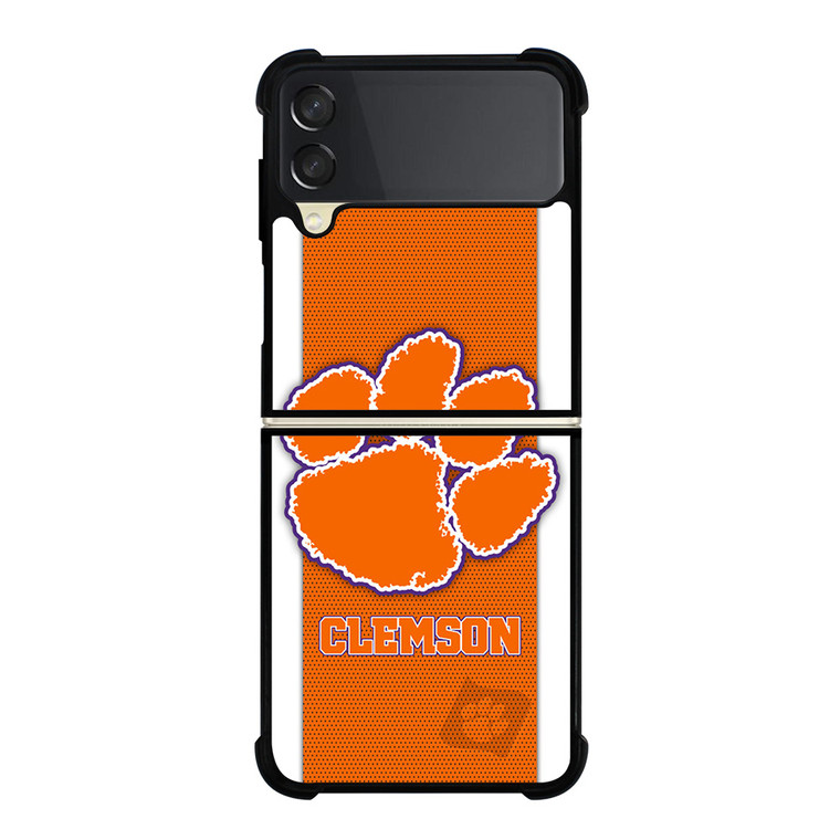 CLEMSON TIGERS NFL SYMBOL Samsung Galaxy Z Flip 3 Case Cover
