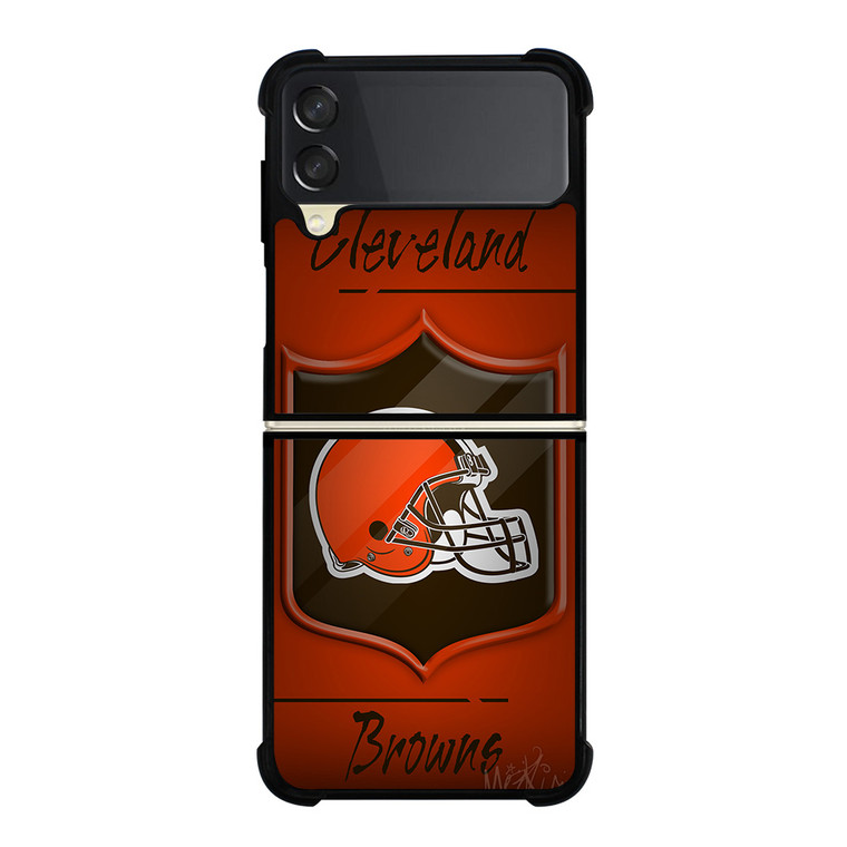 CLEVELAND BROWNS HELMET LOGO Samsung Galaxy Z Flip 3 Case Cover