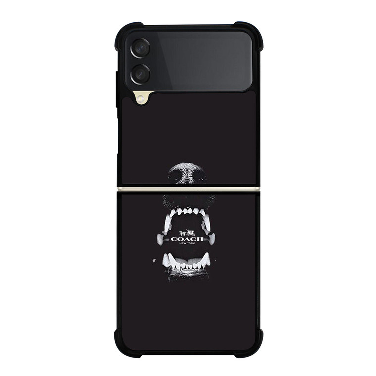 COACH NEW YORK LOGO DOG Samsung Galaxy Z Flip 3 Case Cover