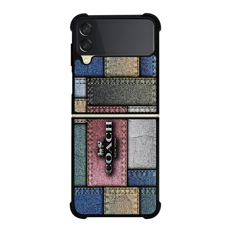 COACH NEW YORK LOGO JEANS  Samsung Galaxy Z Flip 3 Case Cover