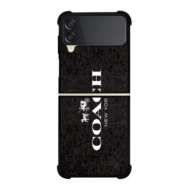 COACH NEW YORK SIGNATURE Samsung Galaxy Z Flip 3 Case Cover