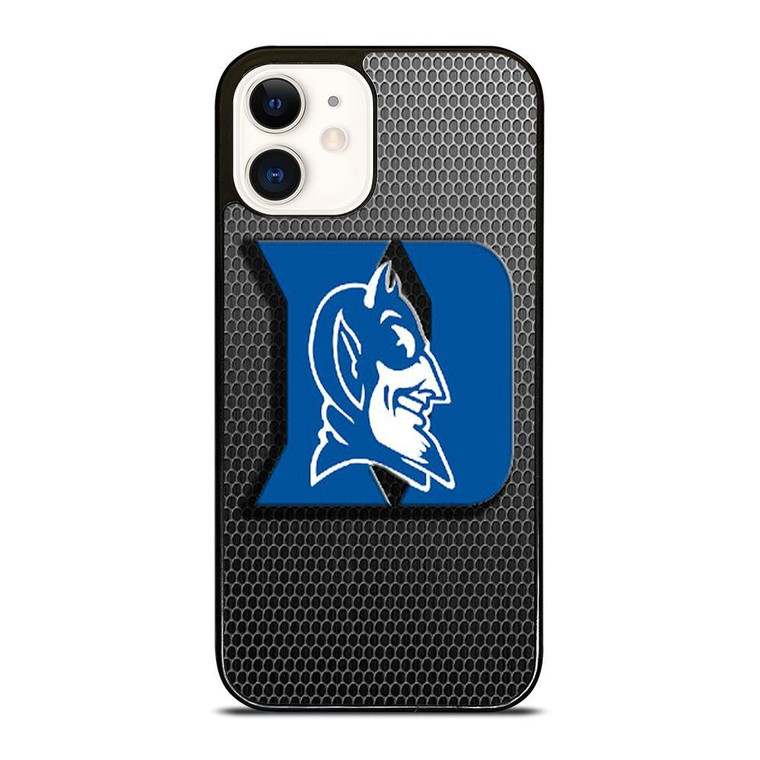 DUKE BLUE DEVILS METAL LOGO iPhone 12 Case Cover