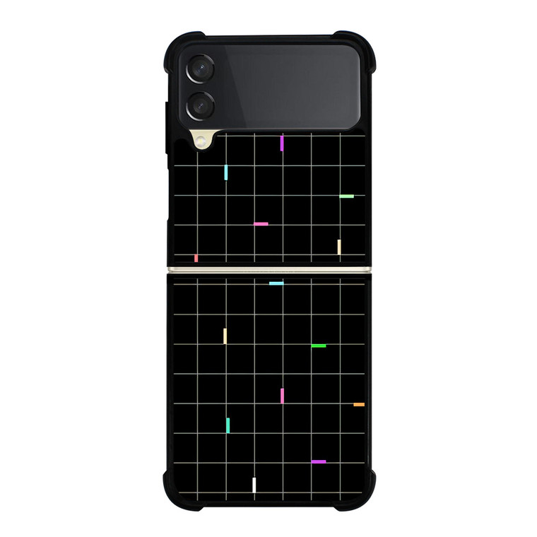 COLORED AESTHETIC GRID Samsung Galaxy Z Flip 3 Case Cover
