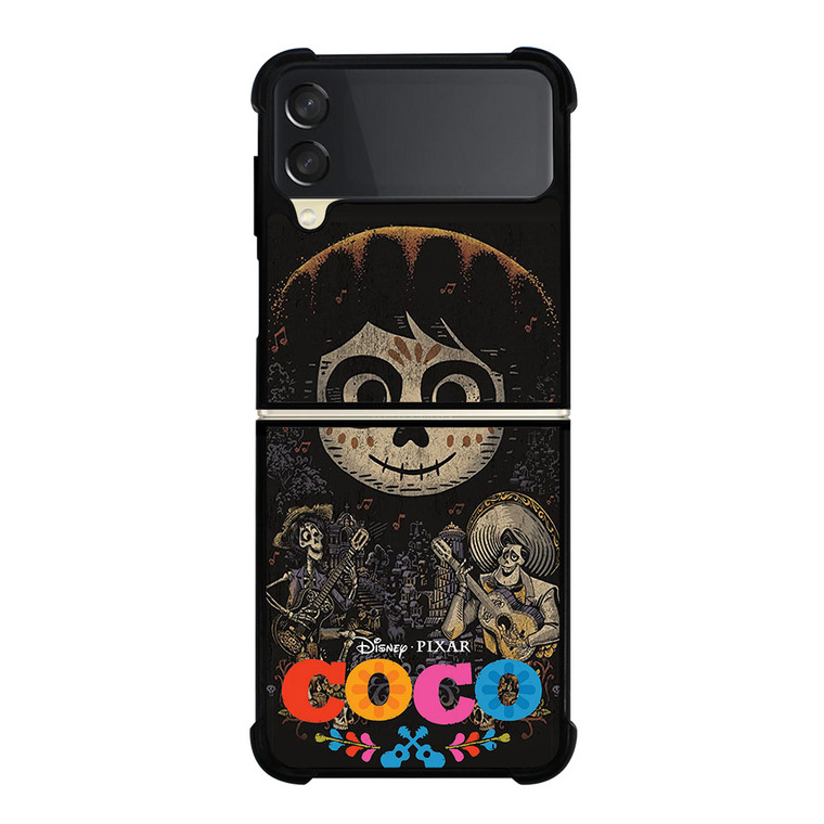 DISNEY COCO FACE ART Samsung Galaxy Z Flip 3 Case Cover