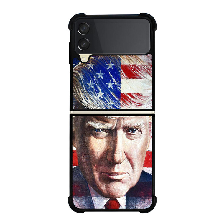 DONALD TRUMP FACE ART Samsung Galaxy Z Flip 3 Case Cover