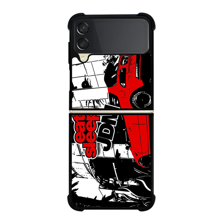 EAT SLEEP JDM ART Samsung Galaxy Z Flip 3 Case Cover