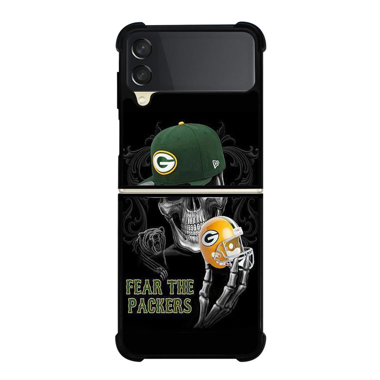 GREEN BAY PACKERS SKULL Samsung Galaxy Z Flip 3 Case Cover