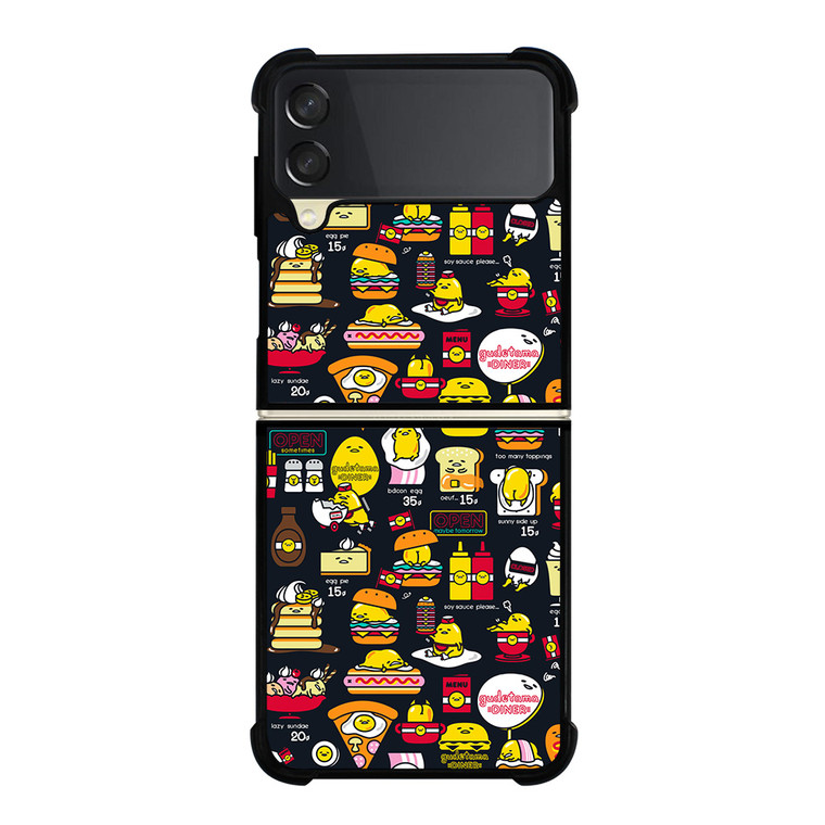 GUDETAMA LAZY EGG COLLAGE Samsung Galaxy Z Flip 3 Case Cover