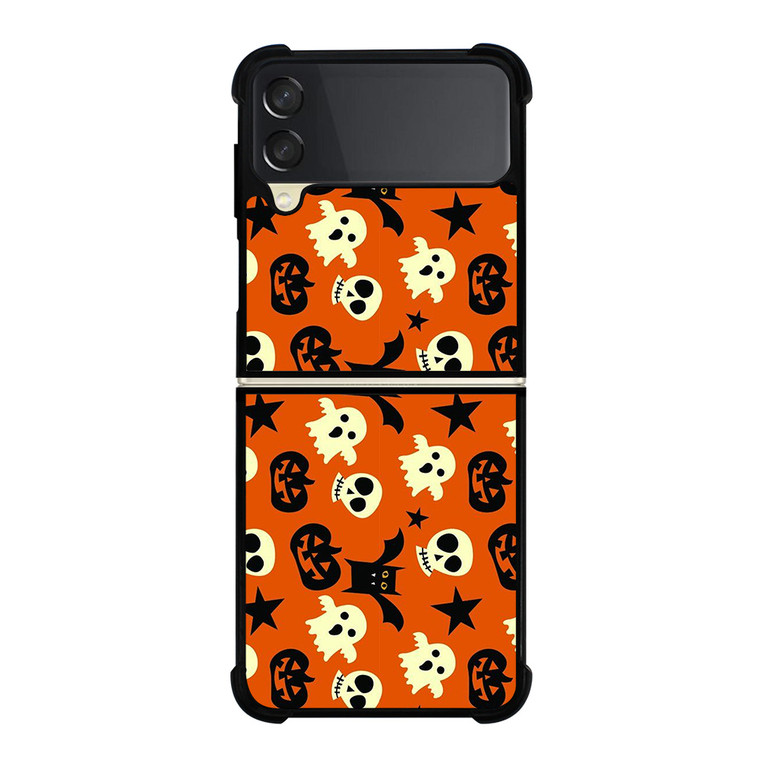 HALLOWEEN GHOST PATTERN Samsung Galaxy Z Flip 3 Case Cover
