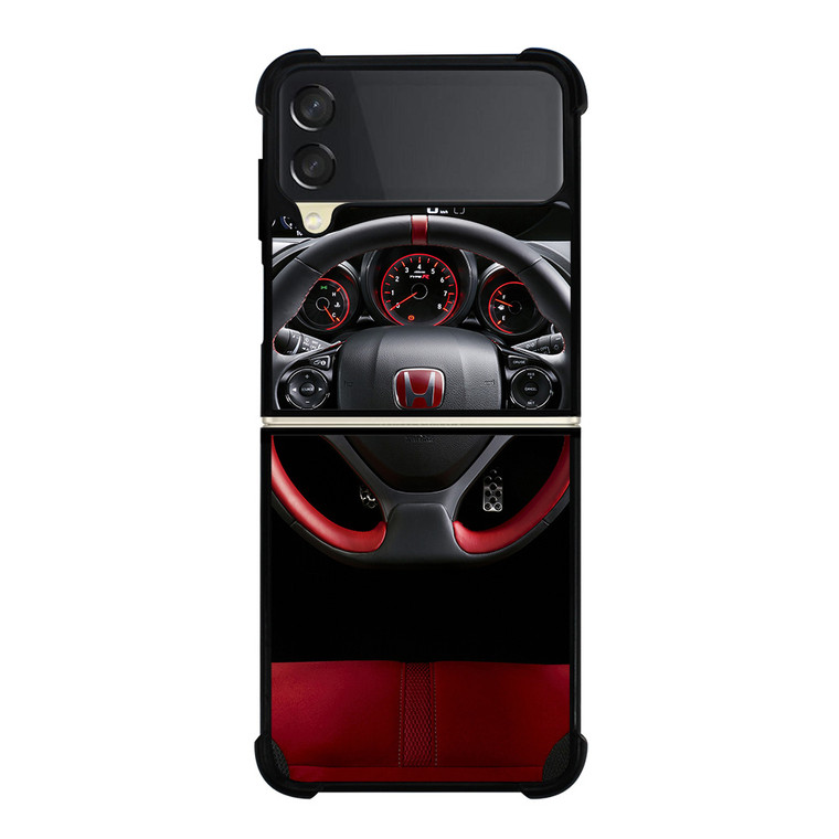 HONDA CIVIC TYPE R STEERING WHEEL Samsung Galaxy Z Flip 3 Case Cover