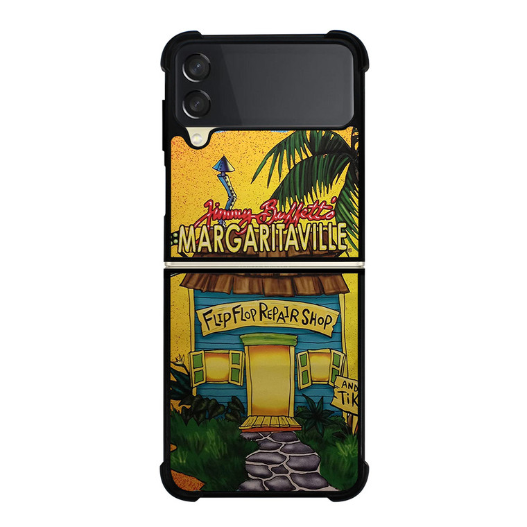 JIMMY BUFFETT MARGARITAVILLE FLIP FLOP Samsung Galaxy Z Flip 3 Case Cover