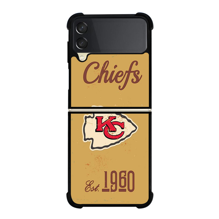 KANSAS CITY CHIEFS RUSTY LOGO Samsung Galaxy Z Flip 3 Case Cover