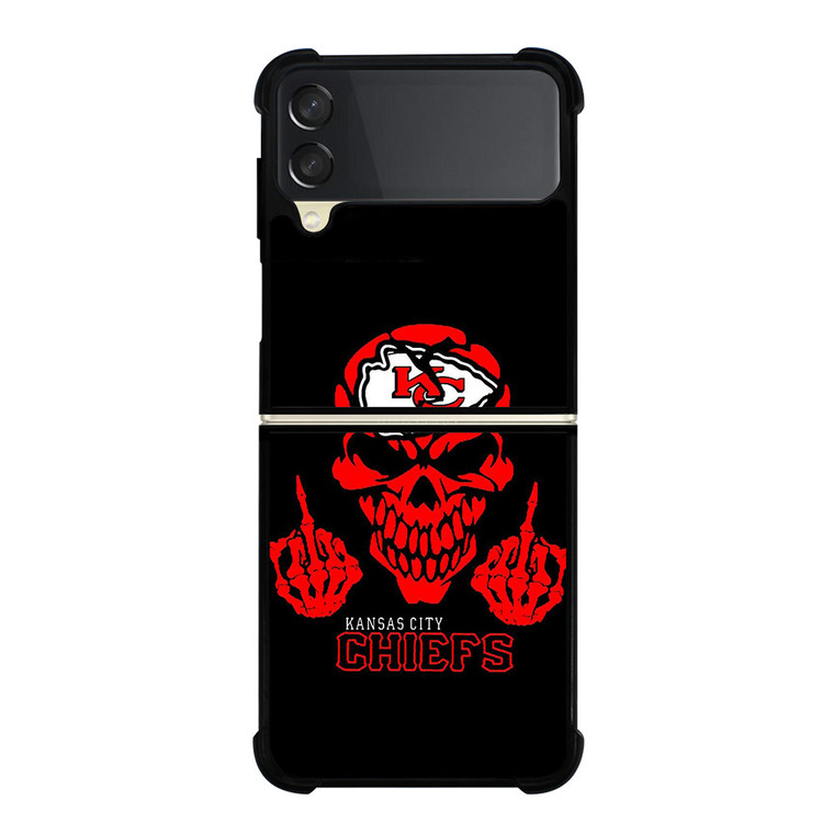 KANSAS CITY CHIEFS SKUL LOGO Samsung Galaxy Z Flip 3 Case Cover