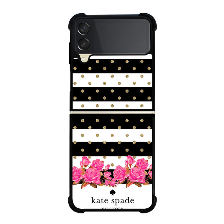 KATE SPADE NEW YORK FLORAL POLKADOTS Samsung Galaxy Z Flip 3 Case Cover