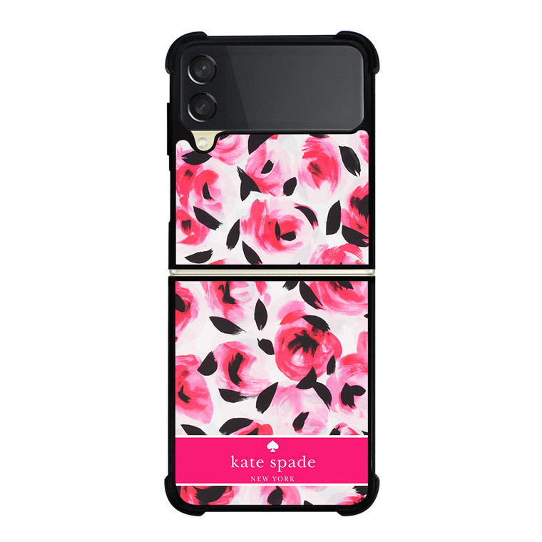 KATE SPADE NEW YORK PINK ROSE Samsung Galaxy Z Flip 3 Case Cover