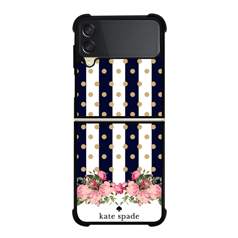 KATE SPADE NEW YORK POLKADOTS FLORAL Samsung Galaxy Z Flip 3 Case Cover