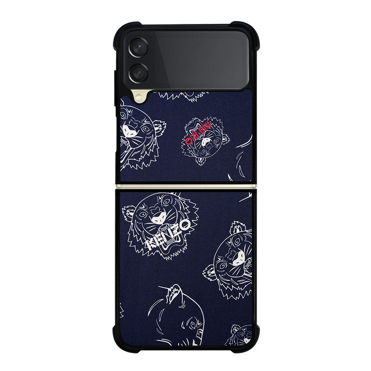 KENZO PARIS TIGER COLLAGE Samsung Galaxy Z Flip 3 Case Cover