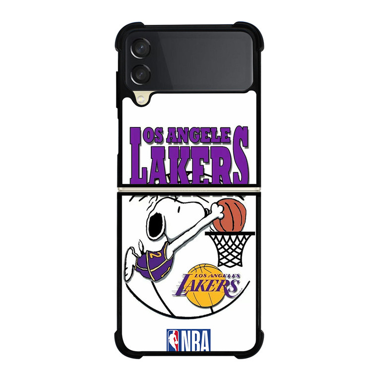 LA LAKERS SNOOPY DUNK Samsung Galaxy Z Flip 3 Case Cover