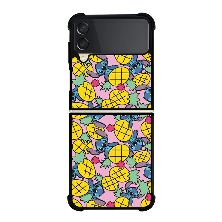 LILO AND STITCH PINEAPPLE PATTERN Samsung Galaxy Z Flip 3 Case Cover