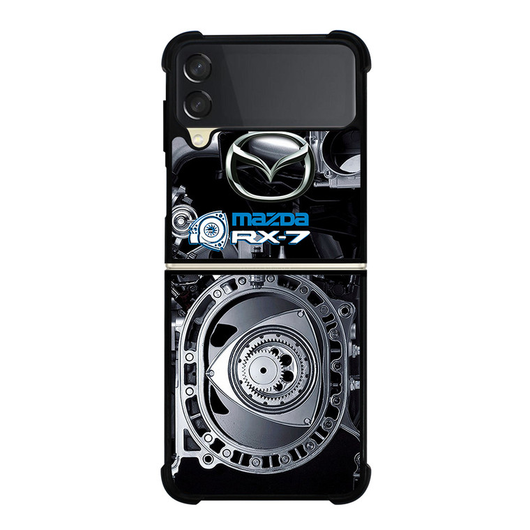 MAZDA RX-7 CAR ROTARY ENGINE Samsung Galaxy Z Flip 3 Case Cover