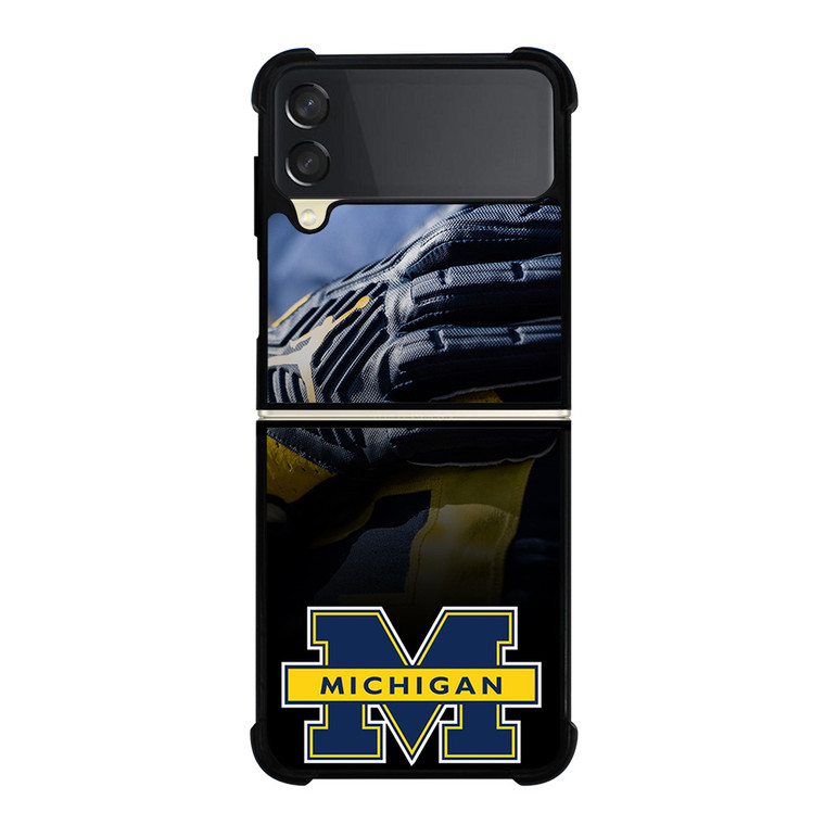MICHIGAN WOLVERINES JERSEY GLOVES Samsung Galaxy Z Flip 3 Case Cover