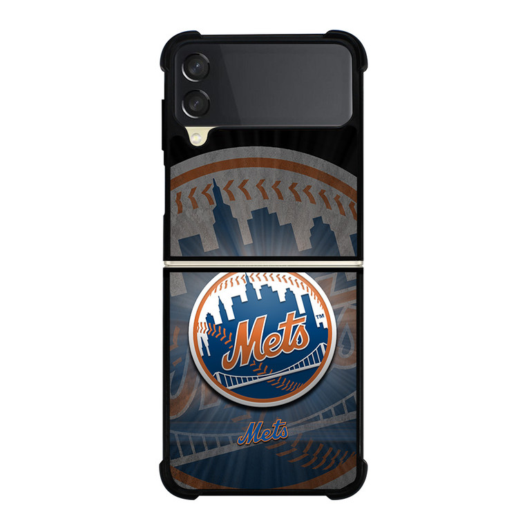 NEW YORK METS MLB LOGO Samsung Galaxy Z Flip 3 Case Cover