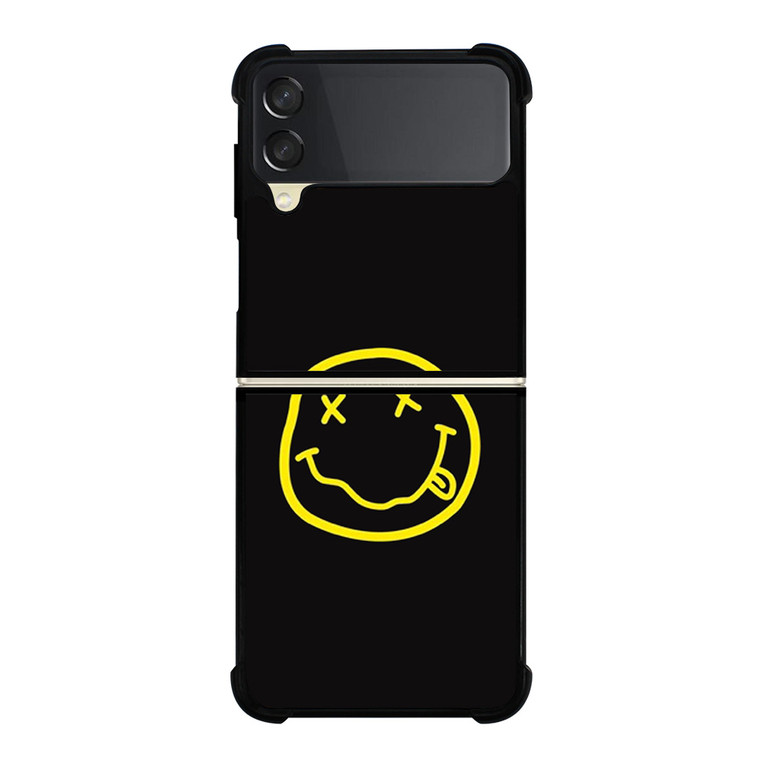 NIRVANA SMILEY FACE Samsung Galaxy Z Flip 3 Case Cover